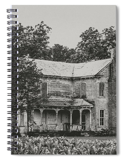 Abandoned Farmhouse - Spiral Notebook